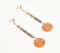 Gold-Toned Iron Drop Earrings