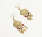 Gold-Toned Statement Dangle Earrings