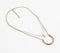 Gold-Toned Iron Layered Red Pendant Necklace