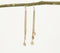 Gold-Toned Iron Multi-Strand Charms Dangle Earrings