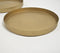 Gold-Toned Iron Round Platters (Set of 2)