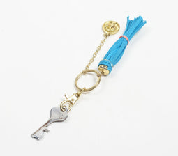 Gold-Toned Iron Tasseled Keyring