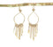 Gold-Toned Iron Shoulder Duster Earrings
