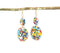 Gold-Toned Iron & Resin Dangle Earrings