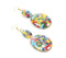 Gold-Toned Iron & Resin Dangle Earrings
