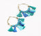 Gold-Toned Iron Tasseled Hoop Earrings