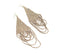 Gold-Toned Iron Clustered Shoulder Duster Earrings