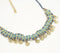Gold-Toned Iron Shells Bib Necklace with Extension Chain