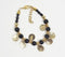 Gold-Toned Iron Black Charms Bracelet