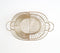 Gold-Toned Iron Striped Baskets (Set of 2)