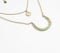 Gold-Toned Iron Layered Blue Pendant Necklace