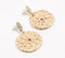 Gold-Toned Metal & Bamboo Swirl Drop Earrings