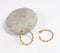 Gold-Toned Recycled Brass Helix C-Hoop Earrings