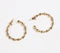 Gold-Toned Recycled Brass Helix C-Hoop Earrings