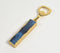 Gold-Toned Stainless Steel Bottle Opener with Agate Handle