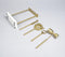 Gold-Toned Stainless Steel Bar Tools with Stand (Set of 4)