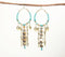 Gold-Toned Iron, Sequin & Clay Cluster Shoulder-Duster Earrings