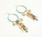 Gold-Toned Iron, Sequin & Clay Cluster Shoulder-Duster Earrings