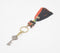 Gold-Toned Iron Tasseled Keychain