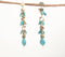 Gold-Toned Iron, Sequin & Clay Shoulder-Duster Earrings