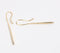 Gold-Toned Recycled Brass Abstract Dangle Earrings
