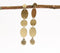 Gold-Toned Metal Tiered Drop Earrings