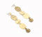 Gold-Toned Metal Tiered Drop Earrings