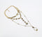 Gold-Toned Metal Multi-Strand Necklace