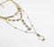 Gold-Toned Metal Multi-Strand Necklace
