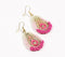 Gold-Toned Metal Ombre Dangle Earrings