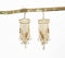 Gold-Toned Studded Chandelier Earrings