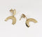 Gold-Toned Recycled Brass Minimal Drop Earrings