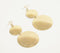 Gold-Toned Textured Dangle Earrings