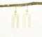 Gold-Toned Zinc & Brass Magnet-Shaped Dangle Earrings