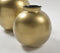 Gold-Toned Iron Round Vases (Set of 2)