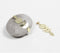 Gold-Toned Textured Geometric Drop Earrings