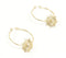 Gold-Toned Metal Hoop Earrings