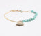 Gold-Toned Recycled Brass & Gemstone Charm Bracelet