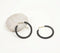 Gold-Toned Iron Black Hoop Earrings