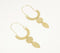 Gold-Toned Zinc & Brass Perforated Shoulder Duster Earrings