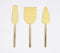 Golden-Toned Stainless Steel Cheese Server Set