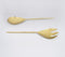 Gold-Toned Stainless Steel Classic Salad Servers (Set of 2)