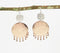 Hammered Brass Dangle Earrings