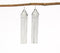 Hammered Silver-Toned Metal Shoulder-Duster Earrings