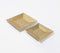 Golden Lacquered Aluminium Decorative Trays (Set of 2)