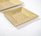 Golden Lacquered Aluminium Decorative Trays (Set of 2)