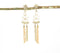 Golden-Toned Iron Drop Shoulder Duster Earrings