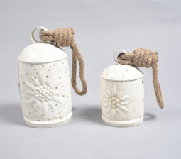Hand Beaten Sunflower Iron Bells (Set of 2)