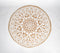 Hand Block Printed Monochrome Spiral Jute Rug