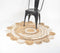 Hand Braided Concentric Floral Jute Rug